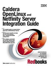 Cover of: Caldera OpenLinux and Netfinity server integration guide