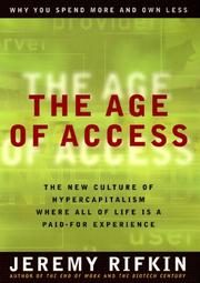 Cover of: The Age of Access by Jeremy Rifkin