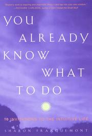 Cover of: You Already Know What to Do by Sharon Franquemont