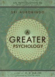 Cover of: A Greater Psychology