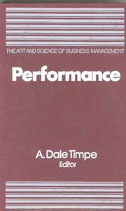 Cover of: Performance