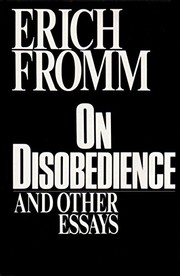 Cover of: On disobedience and other essays by Erich Fromm