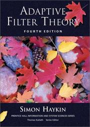 Adaptive filter theory by Simon S. Haykin