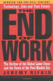 Cover of: The End of Work by Jeremy Rifkin