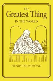 Cover of: The Greatest Thing In the World (The Tarcher Family Inspriational Library)