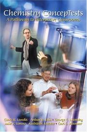 Cover of: Chemistry concepTests: a pathway to interactive classrooms