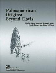 Cover of: Paleoamerican Origins: Beyond Clovis (Peopling of the Americas Publication)