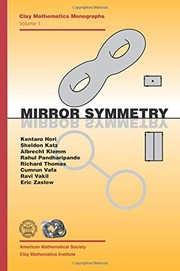 Cover of: Mirror symmetry by Kentaro Hori ... [et al.]