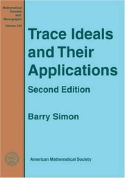 Cover of: Trace ideals and their applications | Barry Simon