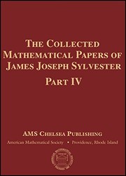 Cover of: The Collected Mathematical Papers of James Joseph Sylvester, Volume 4 (AMS Chelsea Publishing) by James Joseph Sylvester