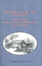 Cover of: Jefferson County, Virginia 1814-1824 personal property tax lists