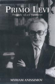 Cover of: Primo Levi by Myriam Anissimov