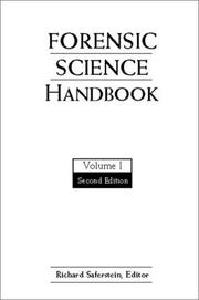 Cover of: Forensic Science Handbook, Volume 1 (2nd Edition) by Richard Saferstein, Richard Saferstein