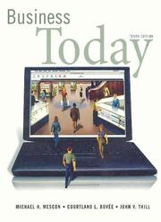 Cover of: Business Today (10th Edition) by John V. Thill, Michael H. Mescon, Courtland L. Bovee, John V. Thill