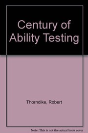 Cover of: A century of ability testing