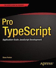 Cover of: Pro TypeScript: Application-Scale JavaScript Development