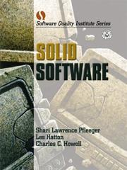 Cover of: Solid Software by Shari Lawrence Pfleeger, Les Hatton, Charles C. Howell