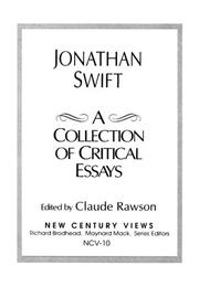 Cover of: Jonathan Swift by Claude Rawson