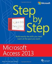 Microsoft Access 2013 Step by Step by Joan Lambert, Joyce Cox