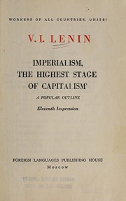 Imperializm, kak vysshai͡a︡ stadii͡a︡ kapitalizma by Vladimir Ilich Lenin