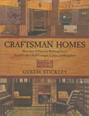 Cover of: Craftsman Homes by Gustav Stickley, Gustav Stickley