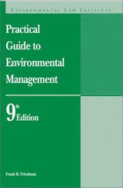 Practical guide to environmental management by Frank Friedman