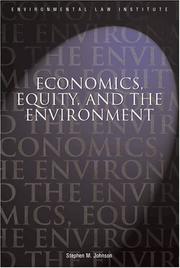 Cover of: Economics, equity, and the environment