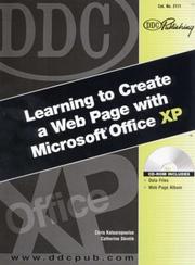 Cover of: Learning to create a Web page with Microsoft Office XP by Chris Katsaropoulos