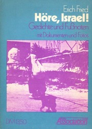 Cover of: Höre Israel!: Gedichte und Fußnoten