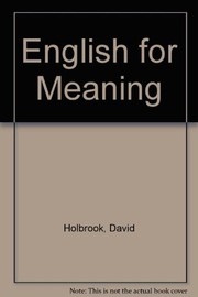Cover of: English for meaning