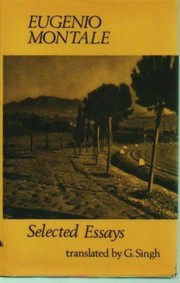Cover of: Selected essays [of] Eugenio Montale
