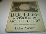 Cover of: Boullée & visionary architecture