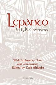 Cover of: Lepanto by Gilbert Keith Chesterton