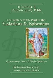 Cover of: The Letters of Saint Paul to the Galatians and  Ephesians by Scott Hahn