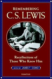 Cover of: Remembering C.S. Lewis by James T. Como