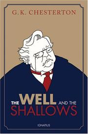 Cover of: The Well and the Shallows by Gilbert Keith Chesterton