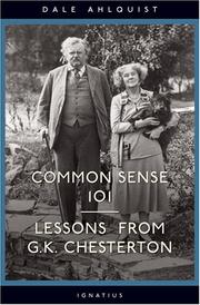 Cover of: Common Sense 101: Lessons from G.K. Chesterton