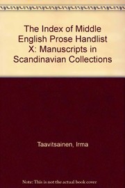 Cover of: Manuscripts in Scandinavian collections by Irma Taavitsainen