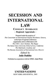 Cover of: Secession and international law | 