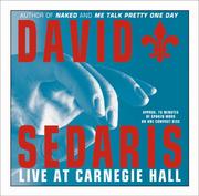 Cover of: David Sedaris Live at Carnegie Hall