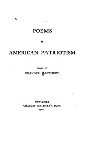 Cover of: Poems of American Patriotism