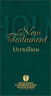 Cover of: Holman New Testament: Holman Christian Standard Bible Ultrathin