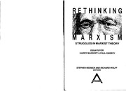 Cover of: Rethinking Marxism | 