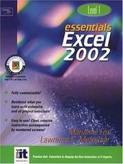 Cover of: Essentials: Excel 2002 Level 1