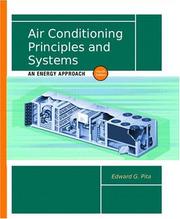 Cover of: Air Conditioning Principles and Systems by Edward G. Pita