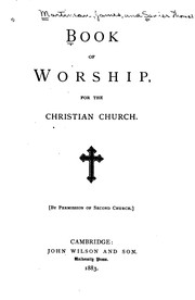 Cover of: Book of Worship for the Christian Church