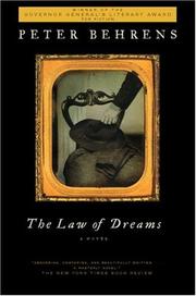 Cover of: The Law of Dreams by Peter Behrens