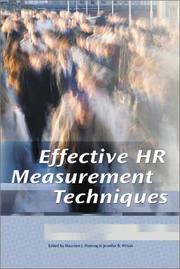 Cover of: Effective HR measurement techniques