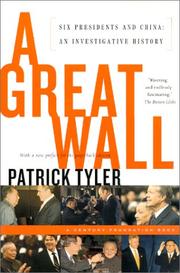 Cover of: A Great Wall by Patrick Tyler