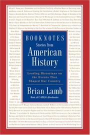 Cover of: Booknotes: stories from American history